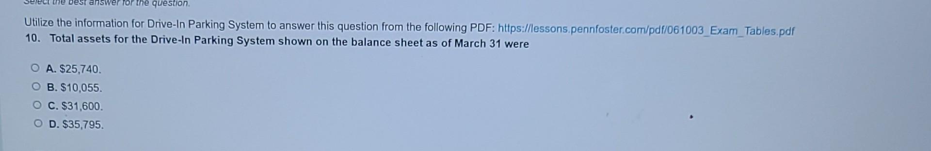 ledger as a credit for that amount, instead of a debit. C.