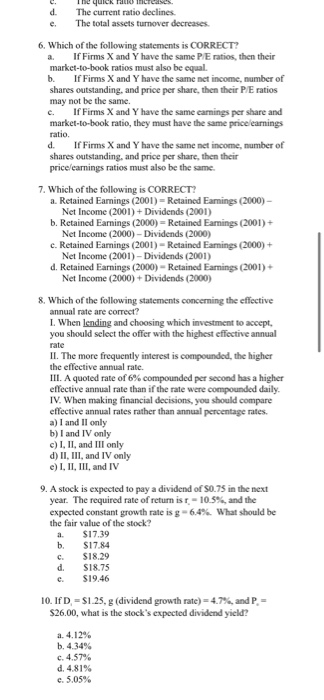 1. Which one of the following statement is correct? a. Corporations face