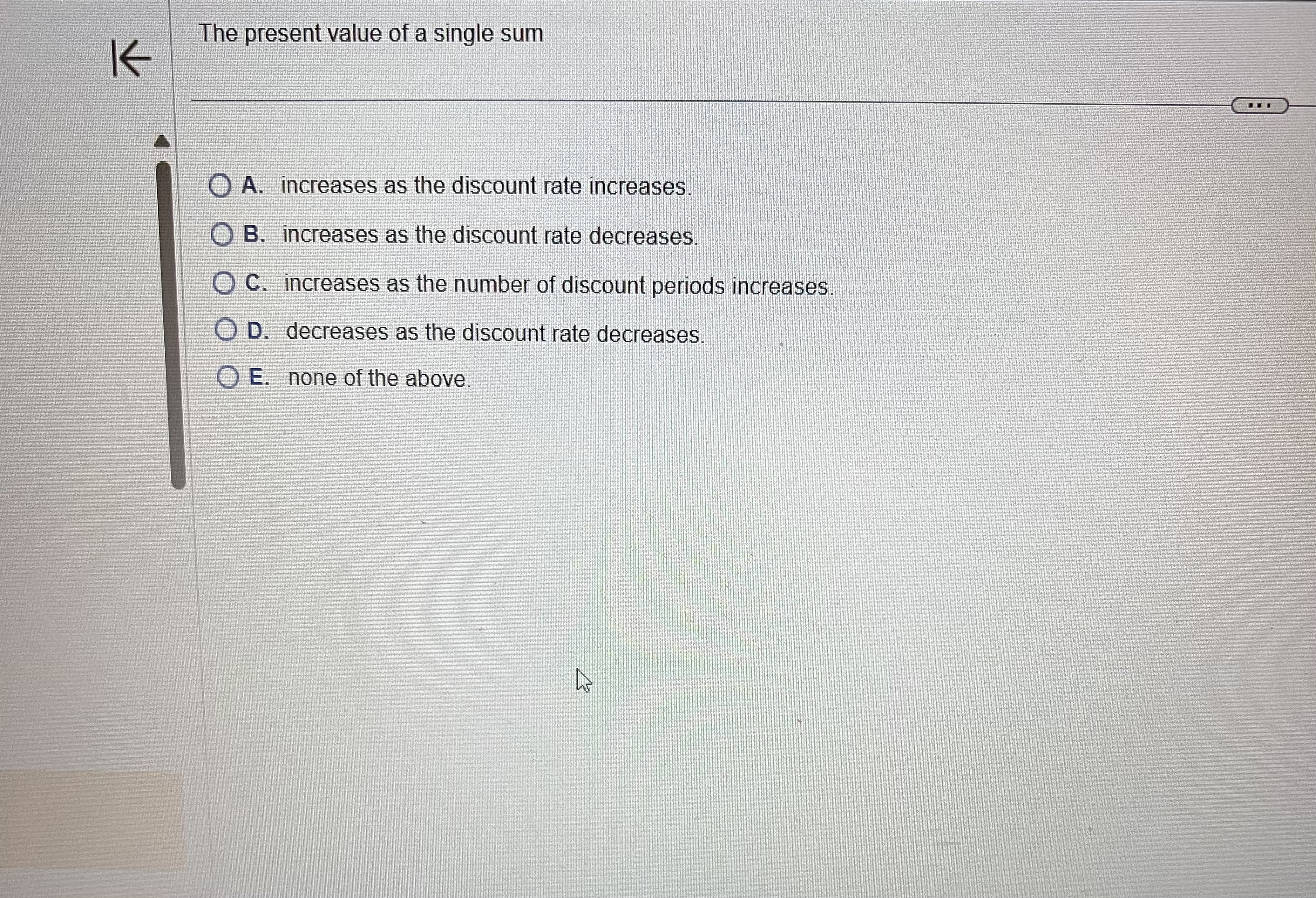  The present value if a single sum? 