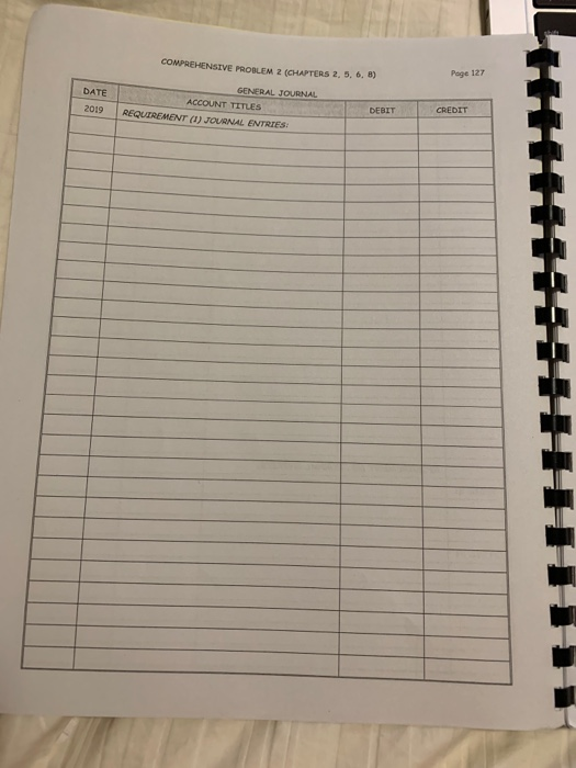 Check figure: Total Debits = $82.970 (2) Prepare journal entries to record