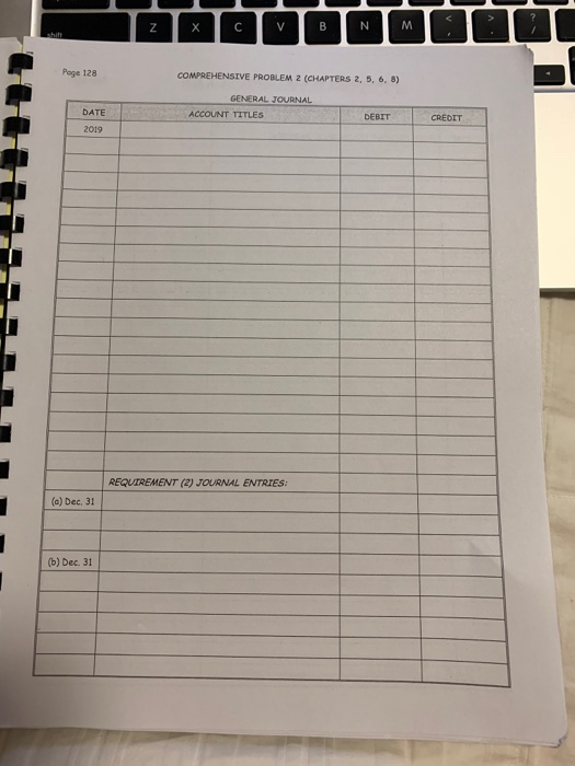 additional transactions (a) and (b) on the following page for Accounts Receivable