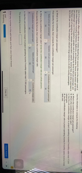 operating the vesseirion salaries docking fees, and other experts $210.000 per month.