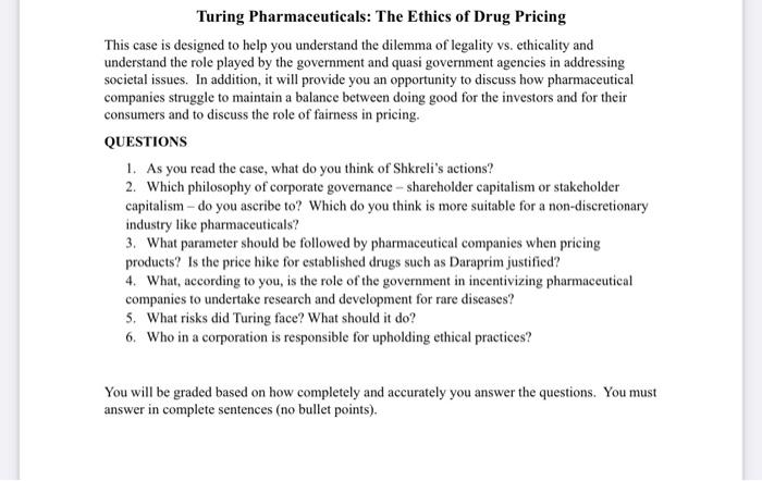  This case is designed to help you understand the dilemma of