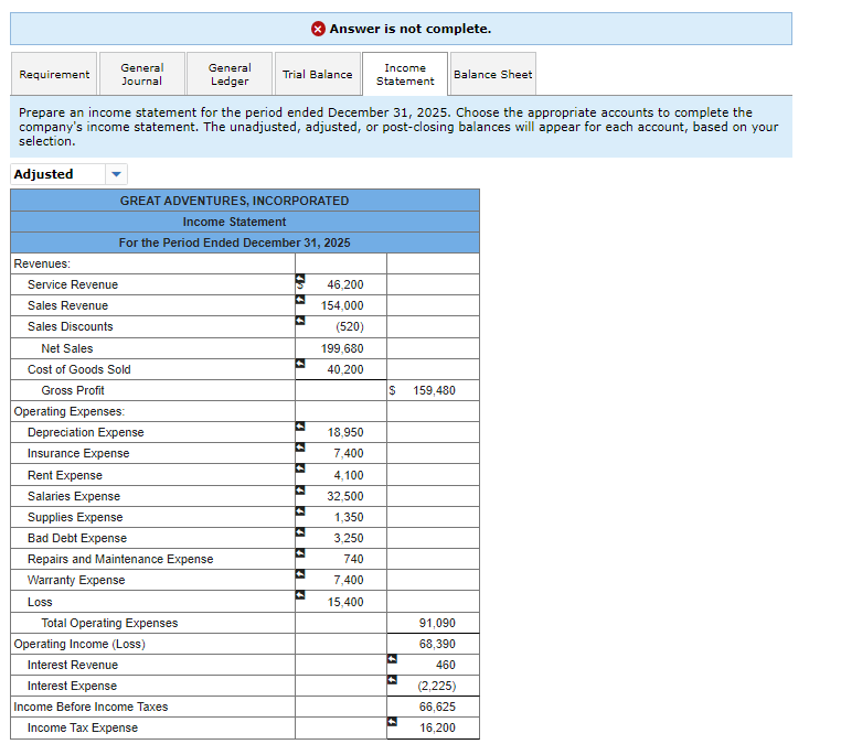 Credit & Balance \\ \hline & & & & 32,500 \\ \hline