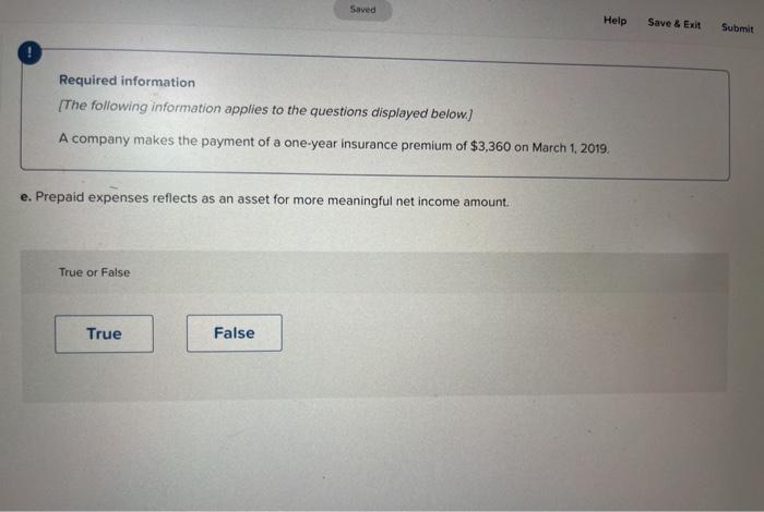 applies to the questions displayed below.) A company makes the payment of