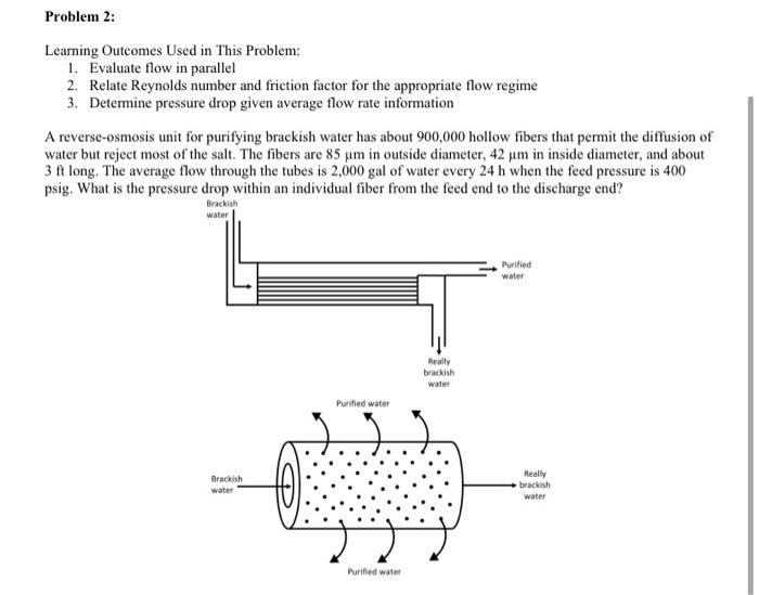  Learning Outcomes Used in This Problem: 1. Evaluate flow in parallel