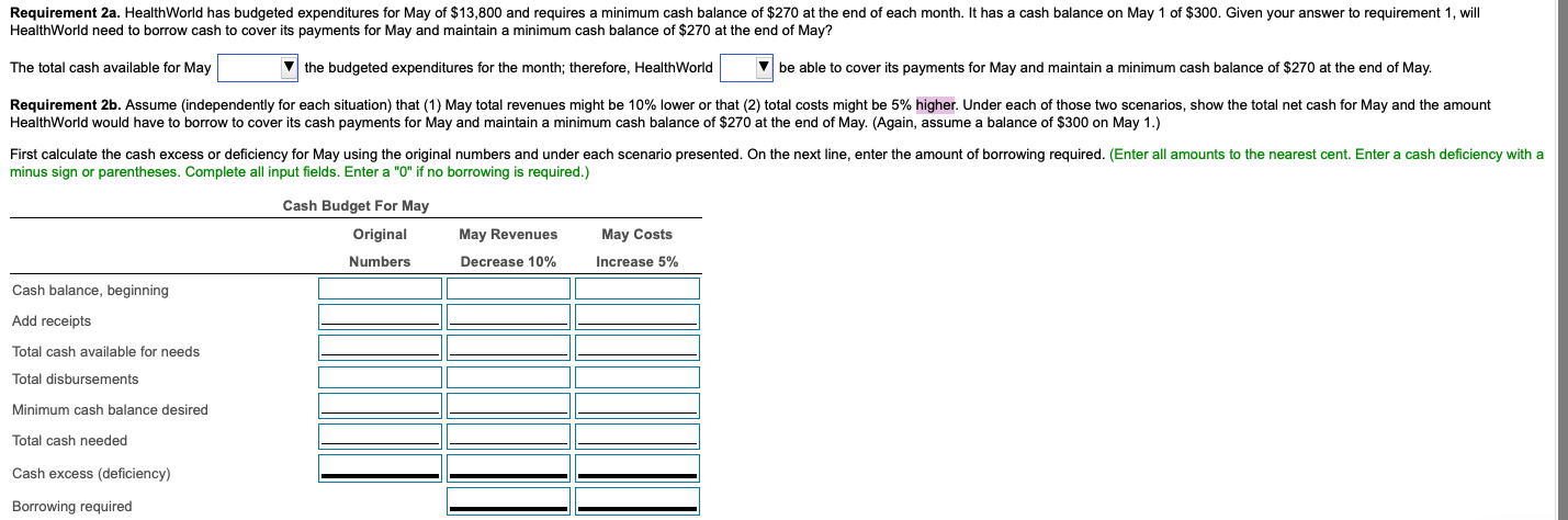 to, b) will or will not Options for question 3. a) cash