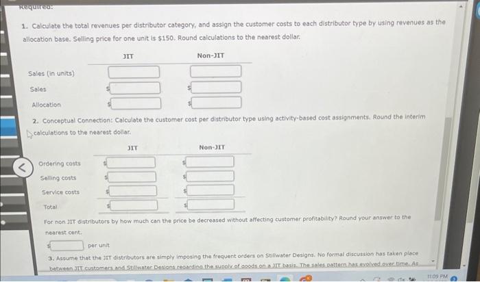 distributors: JIT distributors and non-1IT distributors. The JIT distributor places small, frequent