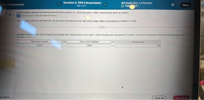 March 31, 2024 (last year's-2023-amounts also given as needed): fifl (carok the