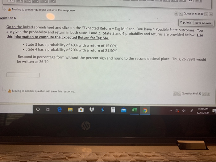  Moving to another question will save this response. >> Question 6