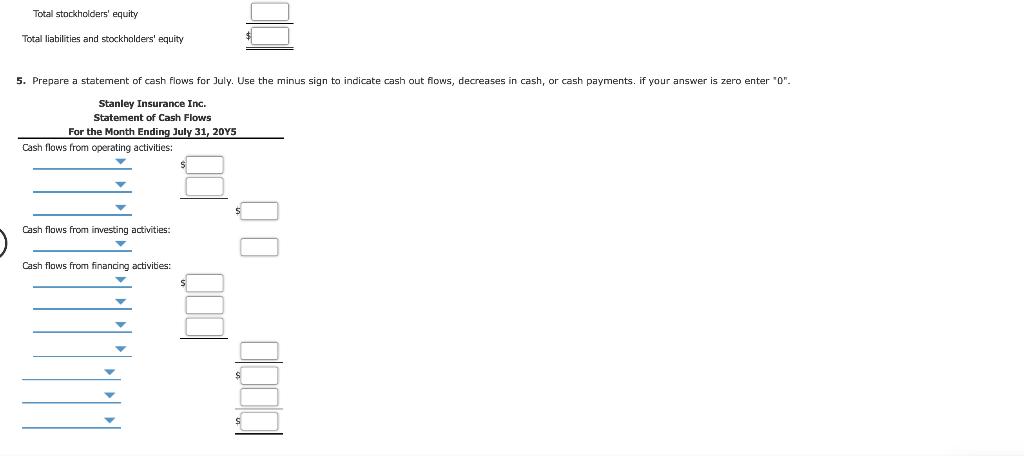 month, $2,800. e. Paid automobile expense for the month, $1,700, and miscellaneous
