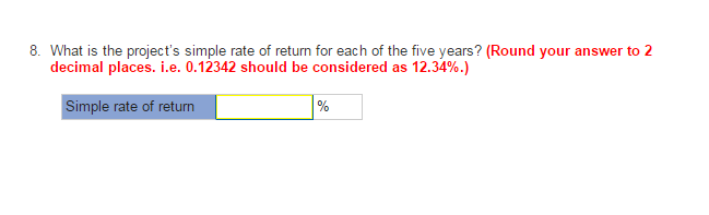$2,975,000 Investment In equipment with a useful life of five years and