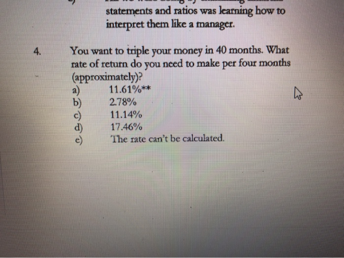  statements and ratios was learning how to interpret them like a