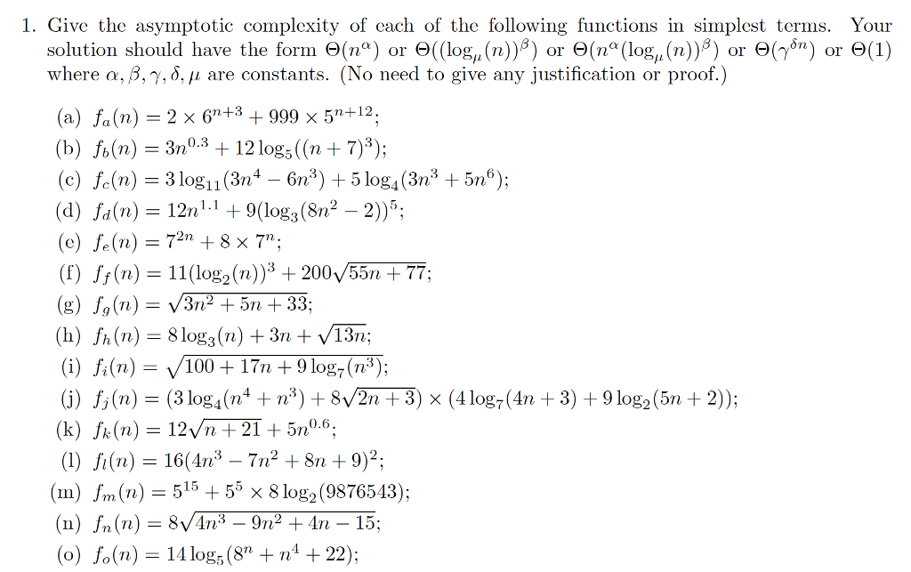 CS Foundations: Data Structures and Algorithms Just show the answers, no steps