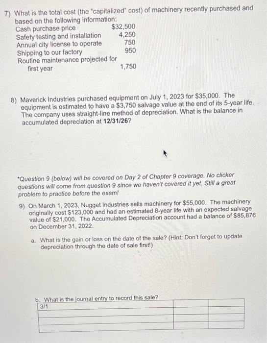 Dec. 31,2023 ? 2) (Continuation of question 1). Assume that during 2024,