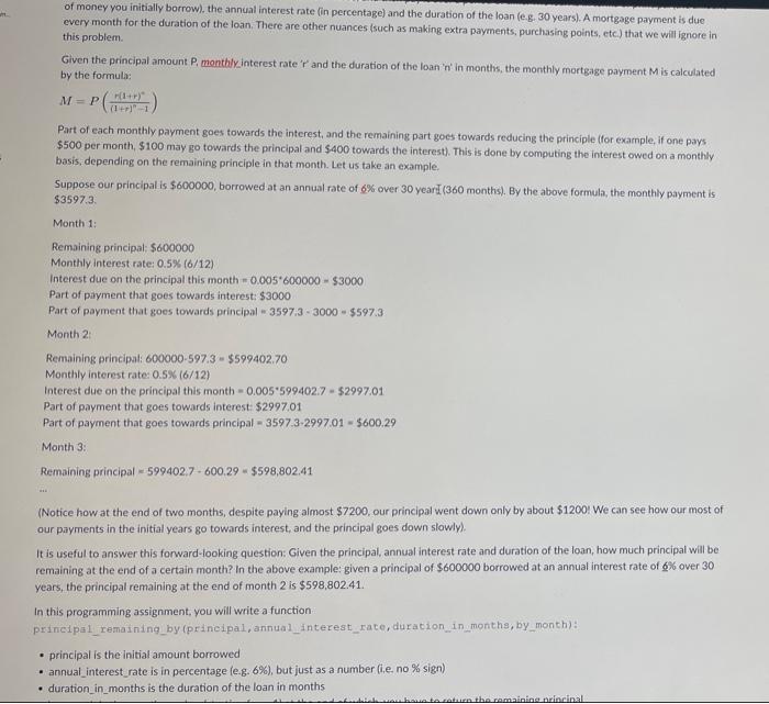 Hi! The task is to write a function that will calculate the