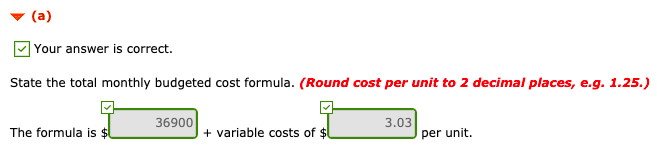 budgets in controlling costs. The August 2017 budget report for the company's