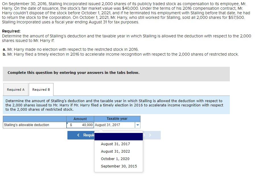 September 30,2016, Stalling Incorporated Issued 2,000 shares of its publicly traded stock