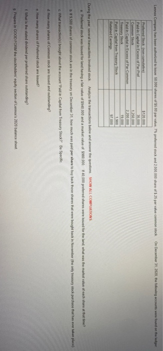 Please Answer a-g this was all that was provided for this question,