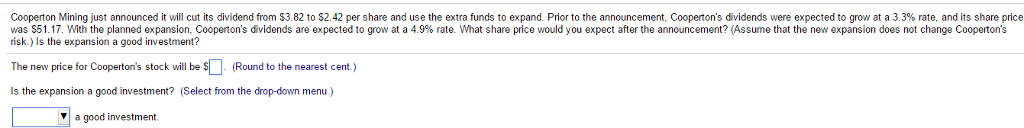 Cooperton Mining just announced it will cut its dividend from $3.82