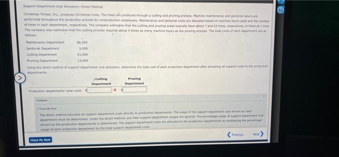 Time Inc. produces Christmas trees. The trees are produced through a cutting