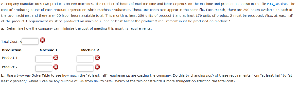 Machine 1 Machine 2 0.80 0.90 Labor requirements 5 Product 1 6