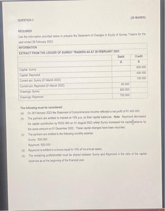  Please assist. REQUIRED Use the information provided below to prepare the