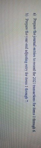 per year. The company's year-end is December 31, 2001. The company records