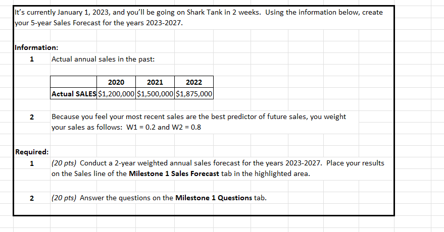 Please disreguard Required part 2. I have another tab for those questions.