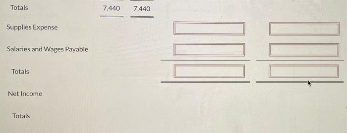 Stock 2.760 Service Revenue 3,200 Blue Spruce Company Worksheet For the Month