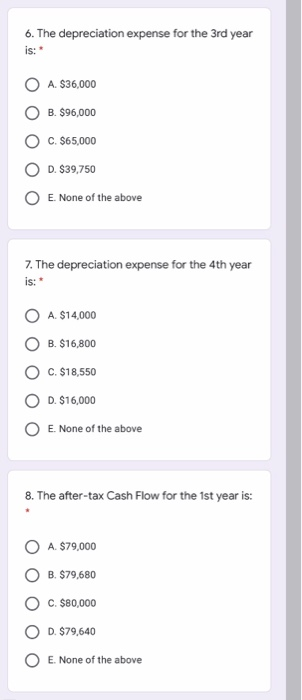 years. The proposed project has the following features: Initial cost of the