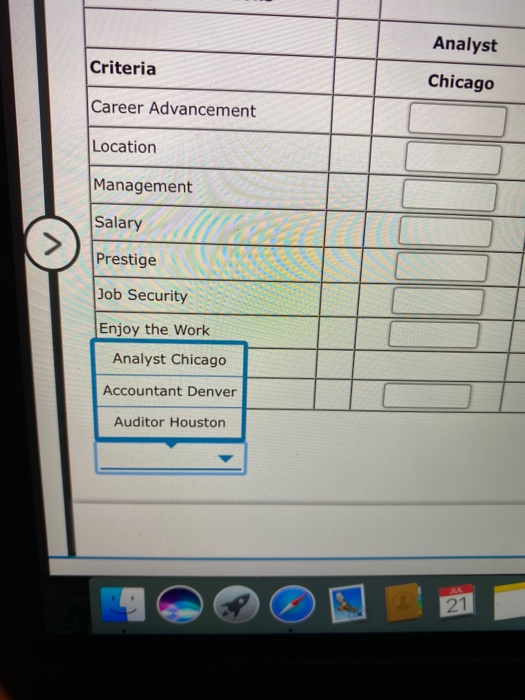 alternative ratings may be modified to reflect the unique interests and preferences