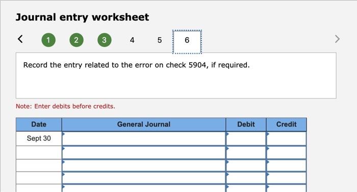 9,421 Additional Information (a) Check No. 5904 is correctly drawn for $2,077