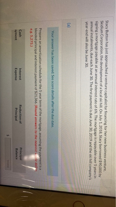  Stacy Button has just approached a venture capitalist for financing for