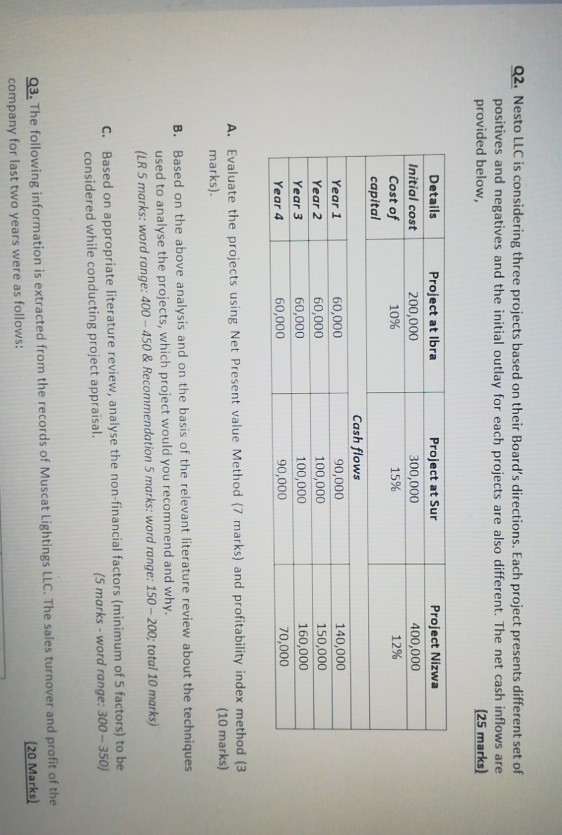 Please Solve this Please Solve this question Q2. Nesto LLC is