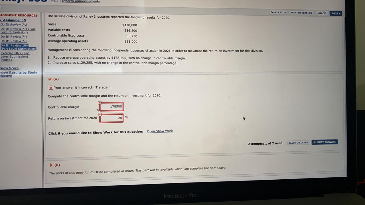  Her I System Announcements CALCULATOR PRINTER VERSION 4 BACK NEXT The