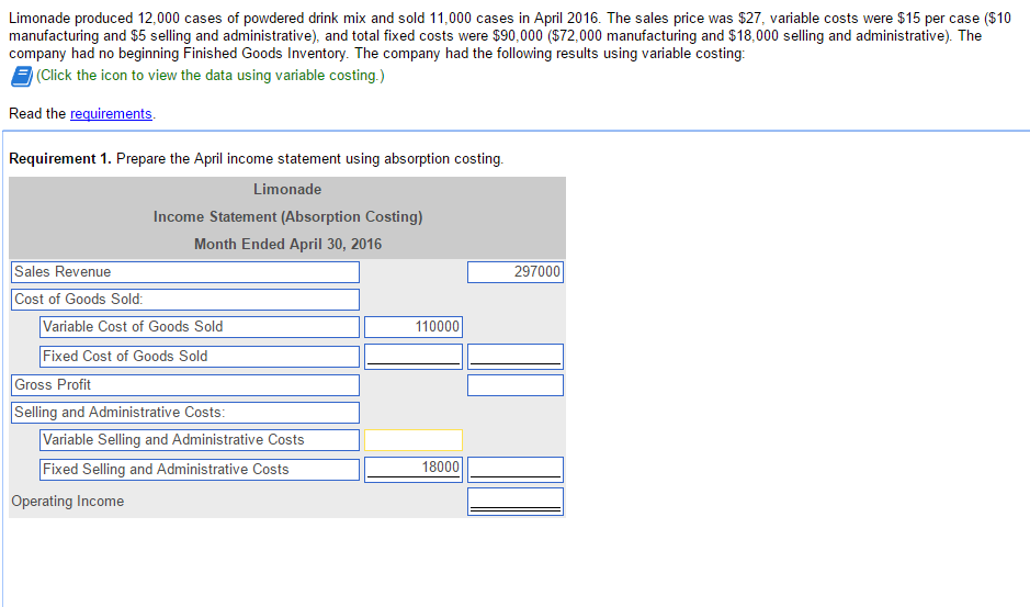  Help solve and show work each step. Limonade produced 12,000 cases