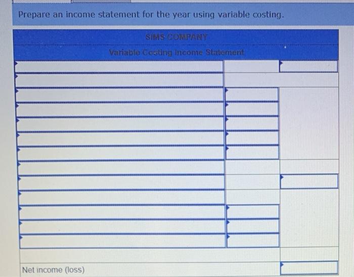 P2 Sims Company, a manufacturer of tablet computers, began operations on January