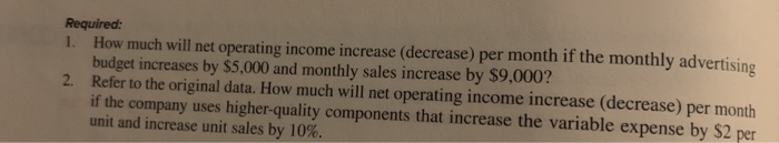 Volume L05-4 Data for Hermann Corporation are shown below: Per Unit Percent
