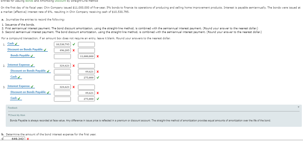  Entnes tor ?ssuing Bonds and Amortizing Discount by Straight-Line Method On