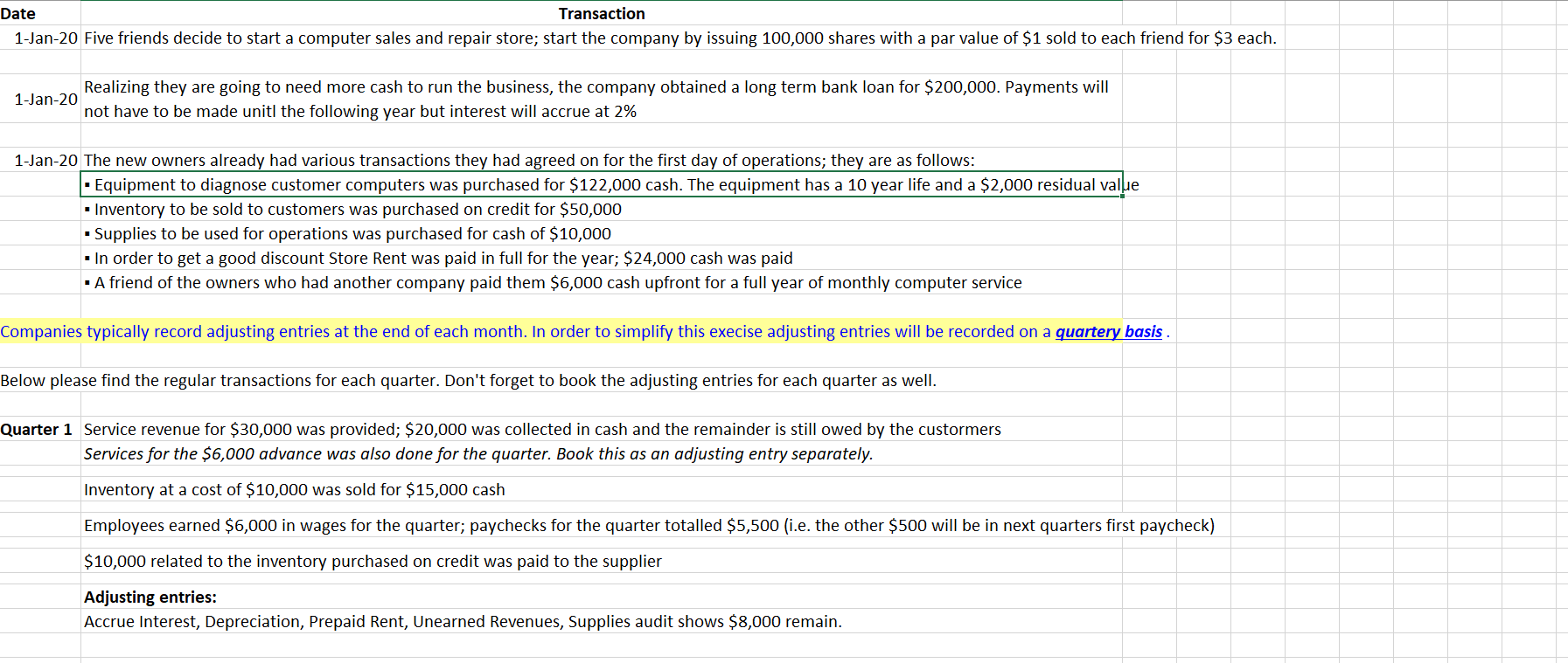 I already got the answer to the basic journal entries here, but