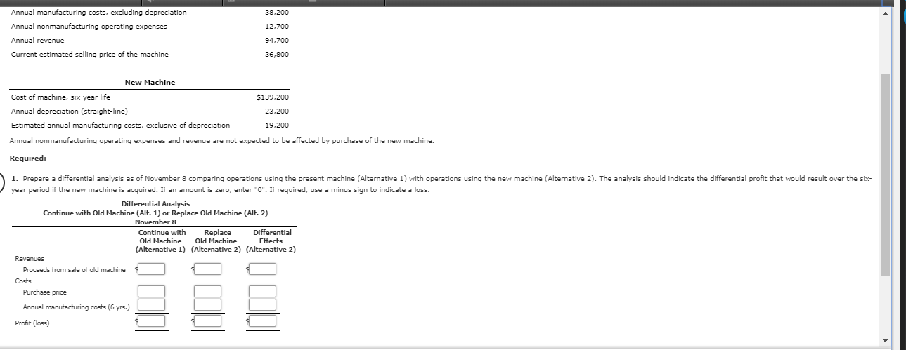 replacing a machine that has been used in its factory for four