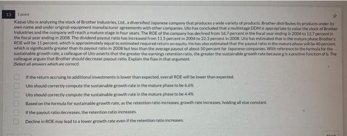 of Resources Limited. To casily see how a change in one or