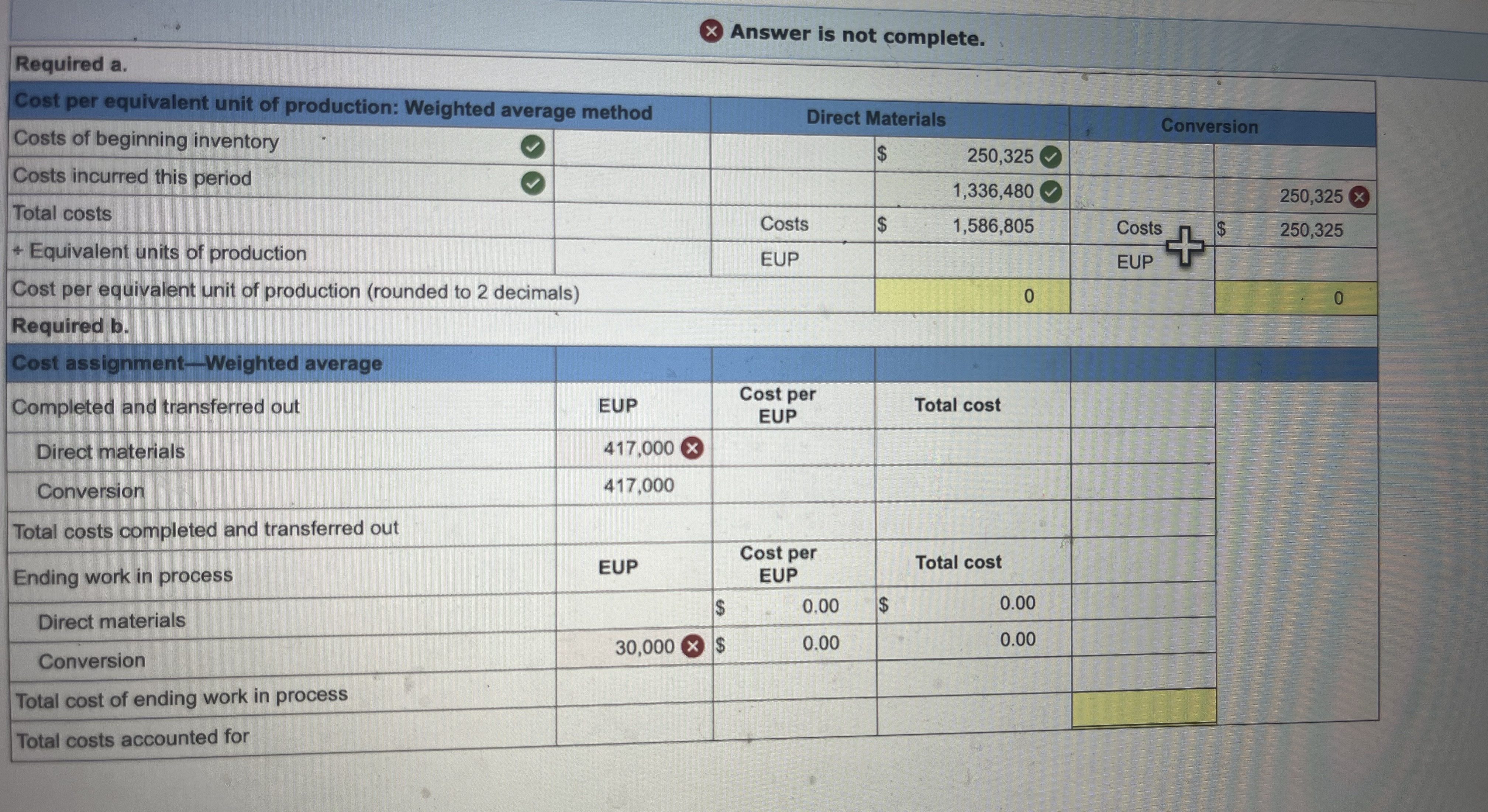  Use the following information for the Exercises below. Answer is not