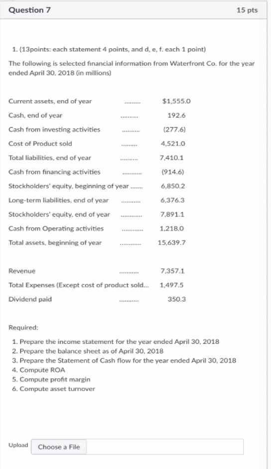 thanks in advance 1. (13points: each statement 4 points, and d,e,f. each