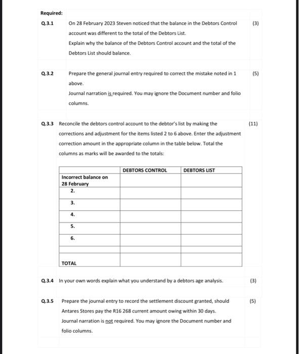 (11) corrections and adjustment for the items listed 2 to 6 above.