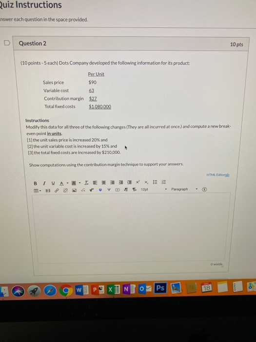  Ruiz Instructions unswer each question in the space provided. D Question