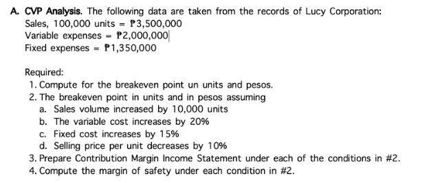 Read and analyze the problems carefully, provide the given, required and present