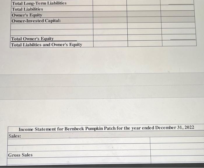 for the company for the year ending December 31,2022 . Leave any