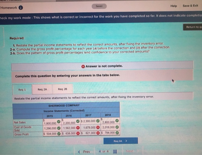 my work mode: This shows what is correct or incorrect for the